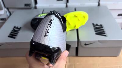 Nike Air Zoom Mercurial Vapor 15 Elite FG Football Boots - Silver/Green