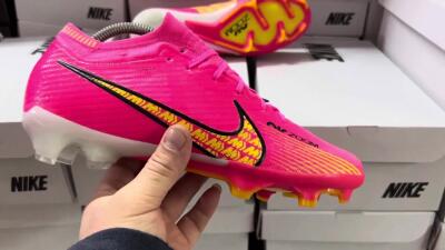 Nike Air Zoom Mercurial Vapor 15 Elite FG Football Boots - Pink/Yellow