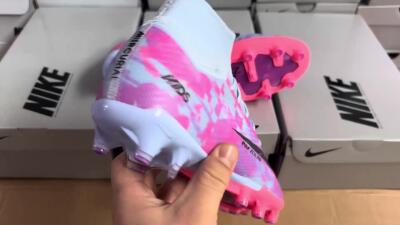Nike Air Zoom Mercurial Superfly 9 Elite AG Football Boots - Blue/Purple/Pink