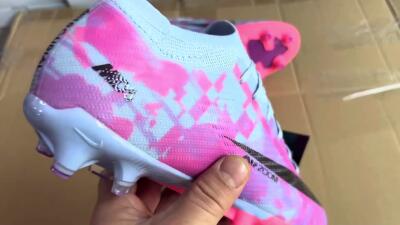 Nike Air Zoom Mercurial Vapor 15 Elite AG Football Boots - Blue/Purple/Pink