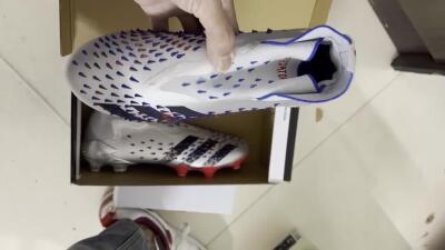 Adidas Predator Freak+ FG Football Boots - Silver/Black/Blue/Red