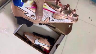 Nike Air Zoom Mercurial Vapor 15 Elite FG Football Boots - Gold/White/Black