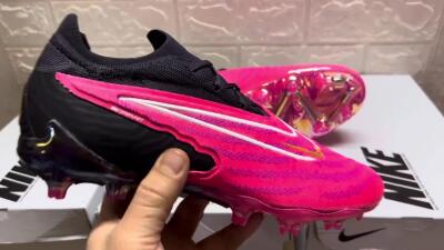 Nike Phantom GX Elite FG Football Boots - Pink/Black
