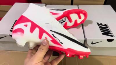 Nike Air Zoom Mercurial Superfly 9 Elite FG Football Boots - White/Black/Red