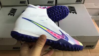 Nike Air Zoom Mercurial Superfly 9 Elite TF Football Shoes - White/Blue/Pink