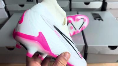 Nike Phantom GX Elite DF FG Football Boots - White/Black/Pink