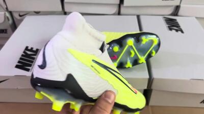 Nike Phantom GX Elite FG Football Boots - Grey/Green/Pink