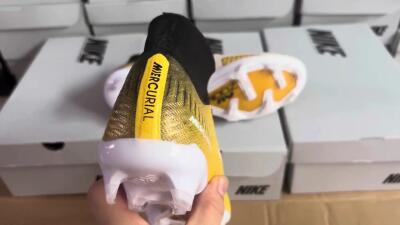 Nike Air Zoom Mercurial Vapor 15 Elite FG Football Boots - Yellow/Black/White