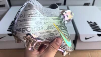 Nike Air Zoom Mercurial Vapor 15 Elite FG Football Boots - Silver/Gold