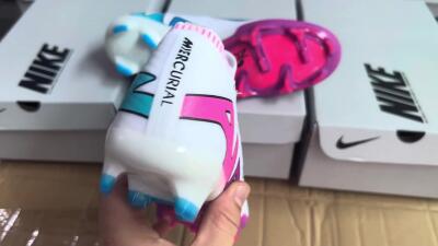 Nike Air Zoom Mercurial Vapor 15 Elite FG Football Boots - White/Pink/Purple