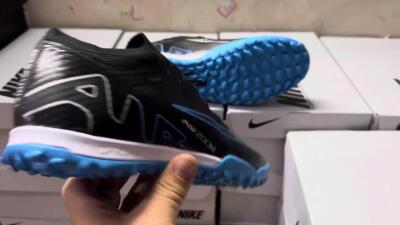 Nike Mercurial Vapor 15 Elite TF Football Shoes - Black/Blue