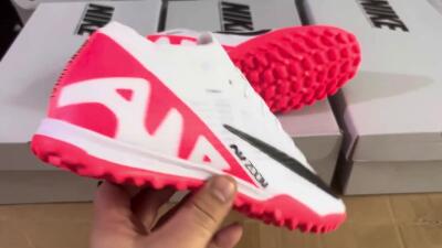 Nike Mercurial Vapor 15 Elite TF Football Shoes - White/Black/Red