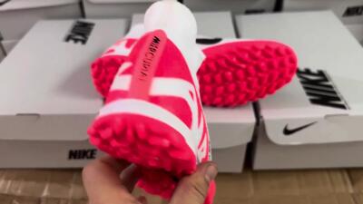 Nike Mercurial Superfly 9 Elite TF Football Shoes - White/Black/Red