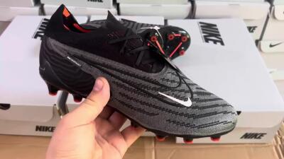Nike Phantom GX Elite AG Football Boots - Black/Grey