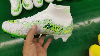 Nike Air Zoom Mercurial Superfly 9 Elite FG Football Boots - White/Green