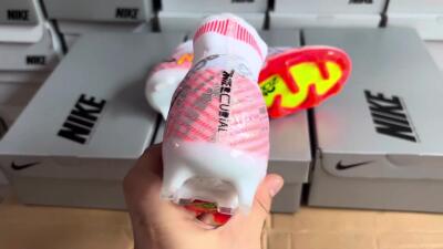 Nike Air Zoom Mercurial Superfly 9 Elite FG Football Boots - White/Orange/Sliver