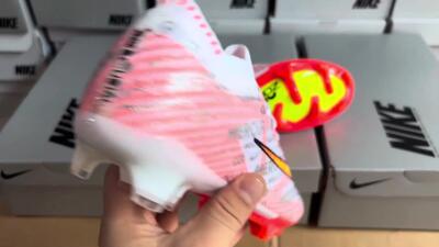 Nike Air Zoom Mercurial Vapor 15 Elite FG Football Boots - White/Orange/Sliver