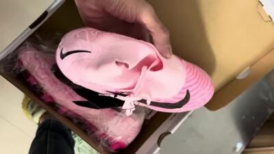 Nike Phantom GX Elite DF Link FG Football Boots - Pink/Black/Gold