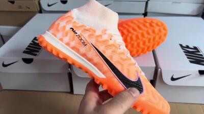 Nike Air Zoom Mercurial Superfly 9 Elite TF Football Shoes - Orange/White/Black