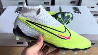 Nike Phantom GX Elite DF FG Football Boots - Green/Black/White