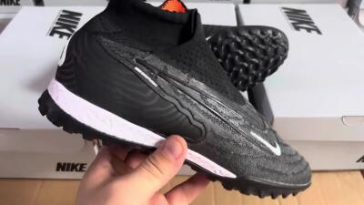 Nike Phantom GX Elite DF Link TF Football Shoes - Black/White