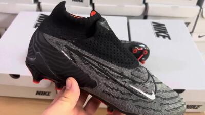 Nike Phantom GX Elite DF AG Football Boots - Black/Grey/White