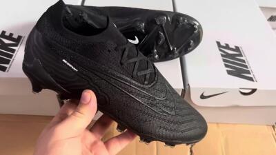 Nike Phantom GX Elite FG Football Boots - Black/White/Black