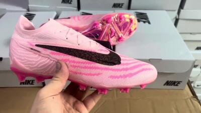 Nike Phantom GX Elite FG Football Boots - Pink/Black/Gold