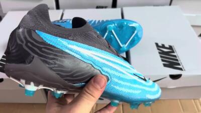 Nike Phantom GX Elite FG Football Boots - Blue/White/Black