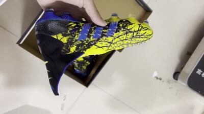 Adidas Predator Freak+ FG Football Boots - Yellow/Blue/Black