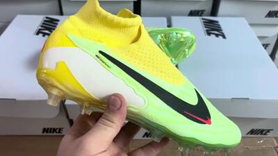 Nike Phantom GX Elite DF FG Football Boots - Yellow/Green/Black/Red