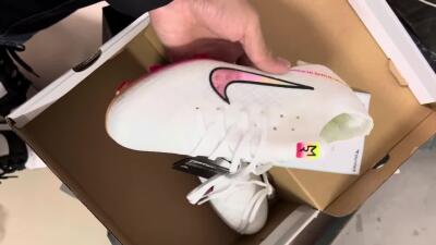 Nike Air Zoom Mercurial Vapor 15 Elite FG Football Boots - White/Pink/Black/Yellow
