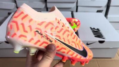 Nike Air Zoom Mercurial Vapor 15 Elite AG Football Boots - Orange/Black/Purple