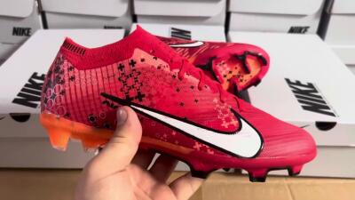 Nike AIR Zoom Mercurial Vapor 15 Elite FG Football Boots - Orange/White/Black