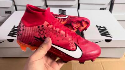 Nike Air Zoom Mercurial Superfly 9 Elite FG Football Boots - Orange/White/Black