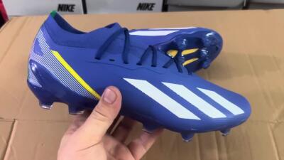 Adidas X Crazyfast.1 FG Football Boots - Blue/White/Yellow