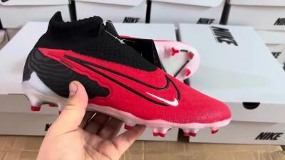 Nike Phantom GX Elite FG Football Boots - Red/Black/White