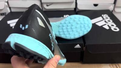 Adidas X Crazyfast.1 TF Football Shoes - Blue/Silver/Black