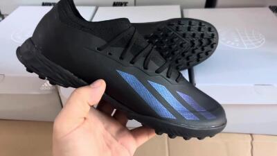 Adidas X Crazyfast.1 TF Football Shoes - Black/Blue