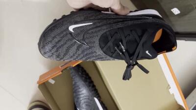 Nike Phantom GX Elite TF Football Shoes - Black/White/Grey