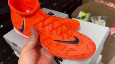 Nike Phantom GX DF Elite TF Football Shoes - Orange/Silver/Black