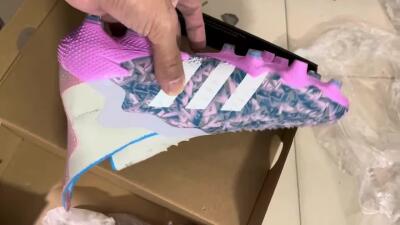 Adidas Predator Freak+ FG Football Boots - Blue/Pink/White/Grey