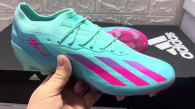 Adidas X Crazyfast.1 Messi.1 FG Football Boots - Blue/Pink/Purple