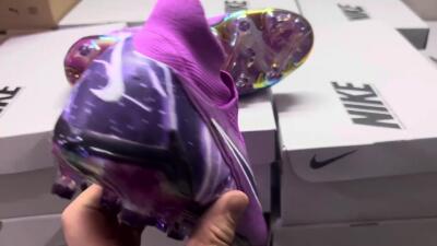 Nike Phantom GX DF Elite FG Football Boots - Purple/Black/White/Gold