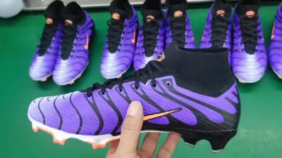 Nike Air Zoom Mercurial Superfly 9 Elite FG Football Boots - Purple/Black/Orange/Gold