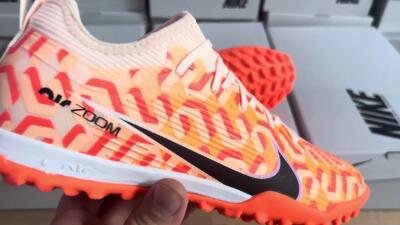 Nike Air Zoom Mercurial Vapor 15 Pro TF Football Shoes - Orange/Purple/Black