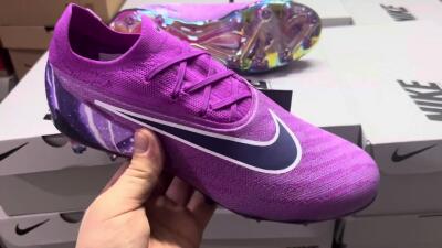 Nike Phantom GX Elite FG Football Boots - Purple/Black/White/Gold