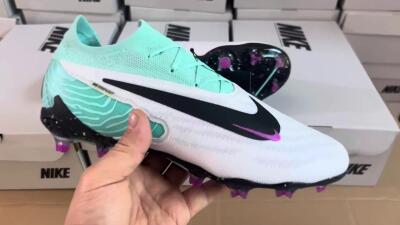 Nike Phantom GX Elite FG Football Boots - Silver/Blue/Purple/Black