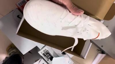 Nike Phantom Luna Elite NU TF Football Shoes - White/Grey/Orange/Black