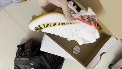 Nike Air Zoom Mercurial Superfly 9 Elite FG Football Boots - White/Gold/Black/Red